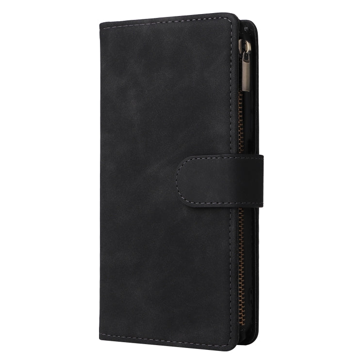 Multifunctional Frosted Zipper Wallet Leather Phone Case, For Xiaomi Redmi Note 11S