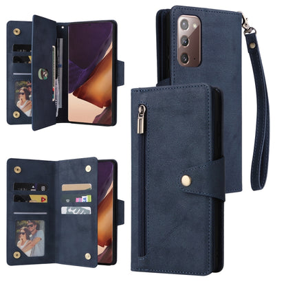 Rivet Buckle 9 Cards Three Fold Leather Phone Case, For OnePlus Nord N10 5G, For Samsung Galaxy Note20, For OnePlus 10 Pro 5G, For Samsung Galaxy A23 4G