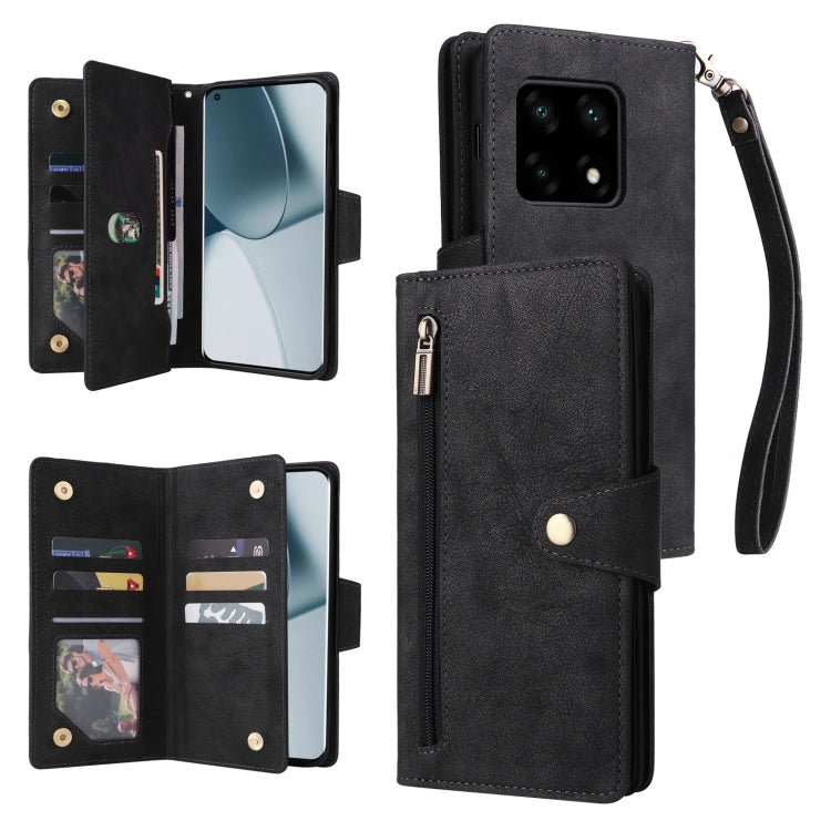 Rivet Buckle 9 Cards Three Fold Leather Phone Case, For OnePlus Nord N10 5G, For Samsung Galaxy Note20, For OnePlus 10 Pro 5G, For Samsung Galaxy A23 4G