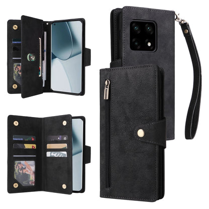 Rivet Buckle 9 Cards Three Fold Leather Phone Case, For OnePlus Nord N10 5G, For Samsung Galaxy Note20, For OnePlus 10 Pro 5G, For Samsung Galaxy A23 4G