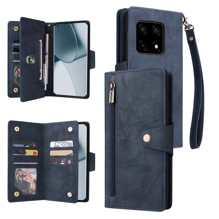 Rivet Buckle 9 Cards Three Fold Leather Phone Case, For OnePlus Nord N10 5G, For Samsung Galaxy Note20, For OnePlus 10 Pro 5G, For Samsung Galaxy A23 4G