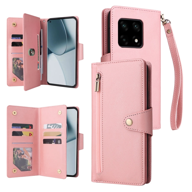 Rivet Buckle 9 Cards Three Fold Leather Phone Case, For OnePlus Nord N10 5G, For Samsung Galaxy Note20, For OnePlus 10 Pro 5G, For Samsung Galaxy A23 4G