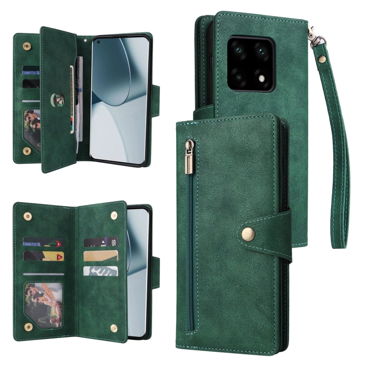 Rivet Buckle 9 Cards Three Fold Leather Phone Case, For OnePlus Nord N10 5G, For Samsung Galaxy Note20, For OnePlus 10 Pro 5G, For Samsung Galaxy A23 4G
