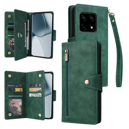 Rivet Buckle 9 Cards Three Fold Leather Phone Case, For OnePlus Nord N10 5G, For Samsung Galaxy Note20, For OnePlus 10 Pro 5G, For Samsung Galaxy A23 4G