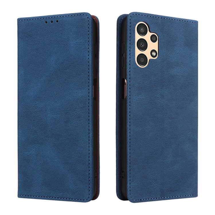 Simple Suction Closure Leather Phone Case, For Samsung Galaxy A13 4G
