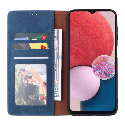 Simple Suction Closure Leather Phone Case, For Samsung Galaxy A13 4G