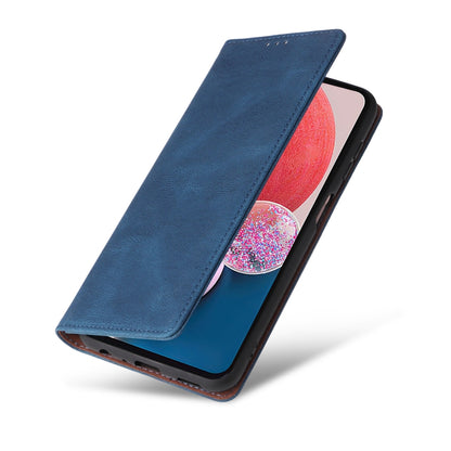 Simple Suction Closure Leather Phone Case, For Samsung Galaxy A13 4G
