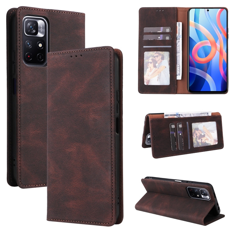 Simple Suction Closure Leather Phone Case, For Samsung Galaxy A03s, For Xiaomi Redmi Note 11 4G International, For Xiaomi Redmi Note 11 Pro, For Samsung Galaxy A23, For Samsung Galaxy A73 5G, For Xiaomi Redmi Note 11 Pro 5G