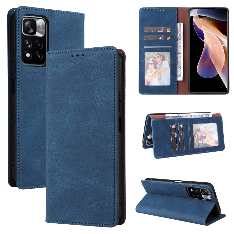 Simple Suction Closure Leather Phone Case, For Samsung Galaxy A03s, For Xiaomi Redmi Note 11 4G International, For Xiaomi Redmi Note 11 Pro, For Samsung Galaxy A23, For Samsung Galaxy A73 5G, For Xiaomi Redmi Note 11 Pro 5G