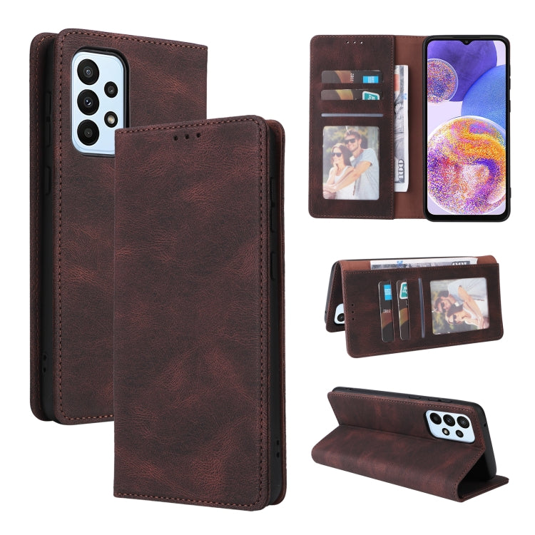 Simple Suction Closure Leather Phone Case, For Samsung Galaxy A03s, For Xiaomi Redmi Note 11 4G International, For Xiaomi Redmi Note 11 Pro, For Samsung Galaxy A23, For Samsung Galaxy A73 5G, For Xiaomi Redmi Note 11 Pro 5G
