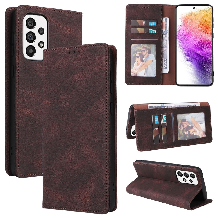Simple Suction Closure Leather Phone Case, For Samsung Galaxy A03s, For Xiaomi Redmi Note 11 4G International, For Xiaomi Redmi Note 11 Pro, For Samsung Galaxy A23, For Samsung Galaxy A73 5G, For Xiaomi Redmi Note 11 Pro 5G