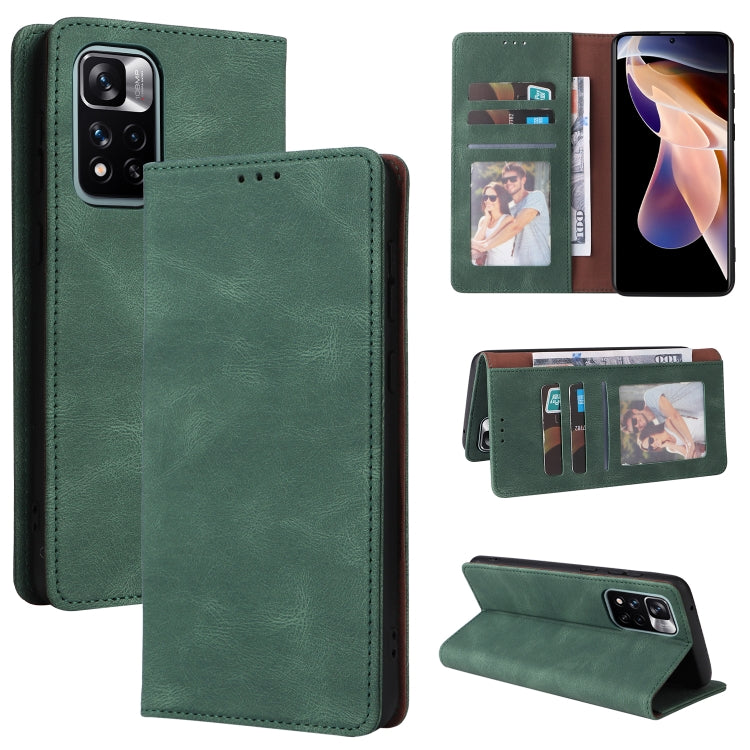 Simple Suction Closure Leather Phone Case, For Samsung Galaxy A03s, For Xiaomi Redmi Note 11 4G International, For Xiaomi Redmi Note 11 Pro, For Samsung Galaxy A23, For Samsung Galaxy A73 5G, For Xiaomi Redmi Note 11 Pro 5G