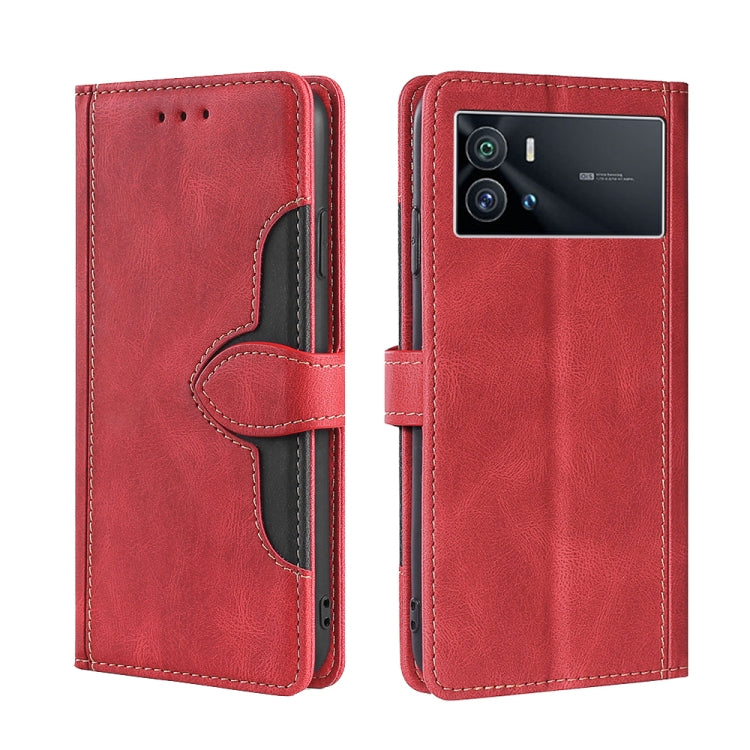 Stitching Skin Feel Magnetic Buckle Horizontal Flip PU Leather Case, For vivo iQOO 9, For vivo iQOO Neo6 5G, For vivo iQOO U5 5G, For OPPO A36/A76 Global, For OPPO A57 5G 2022/Realme Q5i, For OPPO A96 5G