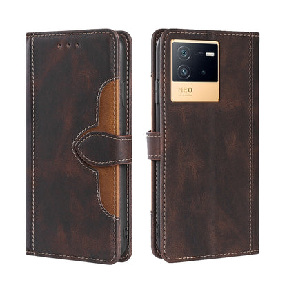 Stitching Skin Feel Magnetic Buckle Horizontal Flip PU Leather Case, For vivo iQOO 9, For vivo iQOO Neo6 5G, For vivo iQOO U5 5G, For OPPO A36/A76 Global, For OPPO A57 5G 2022/Realme Q5i, For OPPO A96 5G