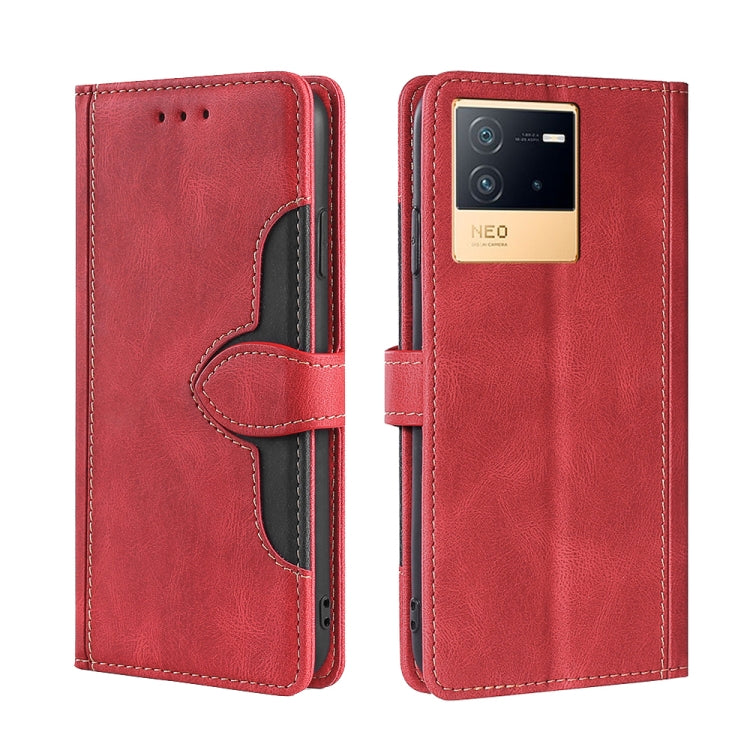Stitching Skin Feel Magnetic Buckle Horizontal Flip PU Leather Case, For vivo iQOO 9, For vivo iQOO Neo6 5G, For vivo iQOO U5 5G, For OPPO A36/A76 Global, For OPPO A57 5G 2022/Realme Q5i, For OPPO A96 5G
