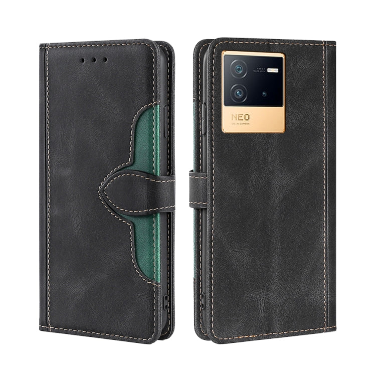 Stitching Skin Feel Magnetic Buckle Horizontal Flip PU Leather Case, For vivo iQOO 9, For vivo iQOO Neo6 5G, For vivo iQOO U5 5G, For OPPO A36/A76 Global, For OPPO A57 5G 2022/Realme Q5i, For OPPO A96 5G