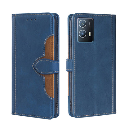 Stitching Skin Feel Magnetic Buckle Horizontal Flip PU Leather Case, For vivo iQOO 9, For vivo iQOO Neo6 5G, For vivo iQOO U5 5G, For OPPO A36/A76 Global, For OPPO A57 5G 2022/Realme Q5i, For OPPO A96 5G