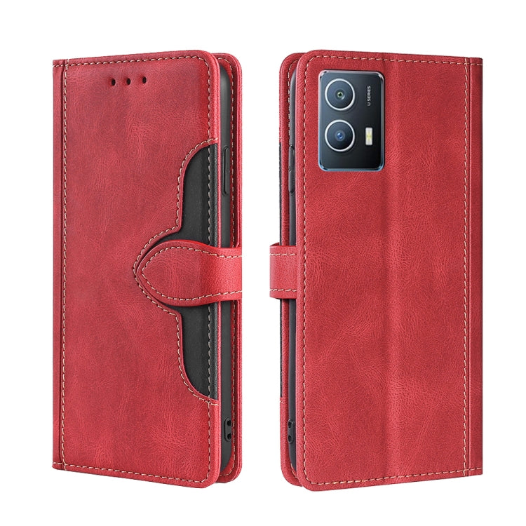 Stitching Skin Feel Magnetic Buckle Horizontal Flip PU Leather Case, For vivo iQOO 9, For vivo iQOO Neo6 5G, For vivo iQOO U5 5G, For OPPO A36/A76 Global, For OPPO A57 5G 2022/Realme Q5i, For OPPO A96 5G