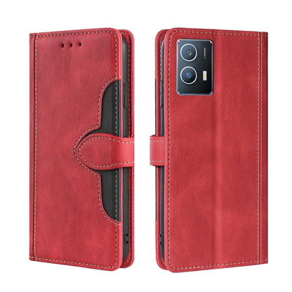 Stitching Skin Feel Magnetic Buckle Horizontal Flip PU Leather Case, For vivo iQOO 9, For vivo iQOO Neo6 5G, For vivo iQOO U5 5G, For OPPO A36/A76 Global, For OPPO A57 5G 2022/Realme Q5i, For OPPO A96 5G