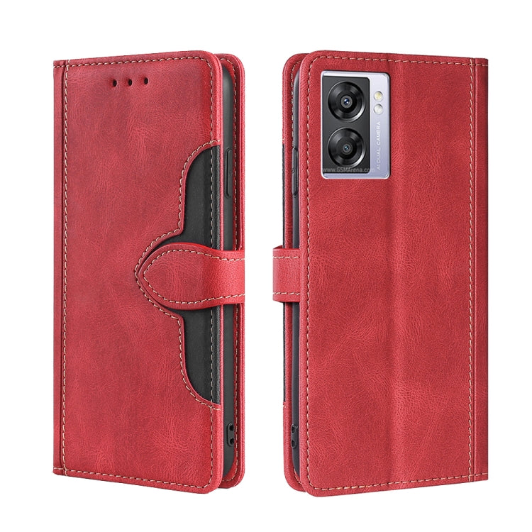 Stitching Skin Feel Magnetic Buckle Horizontal Flip PU Leather Case, For vivo iQOO 9, For vivo iQOO Neo6 5G, For vivo iQOO U5 5G, For OPPO A36/A76 Global, For OPPO A57 5G 2022/Realme Q5i, For OPPO A96 5G