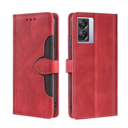 Stitching Skin Feel Magnetic Buckle Horizontal Flip PU Leather Case, For vivo iQOO 9, For vivo iQOO Neo6 5G, For vivo iQOO U5 5G, For OPPO A36/A76 Global, For OPPO A57 5G 2022/Realme Q5i, For OPPO A96 5G