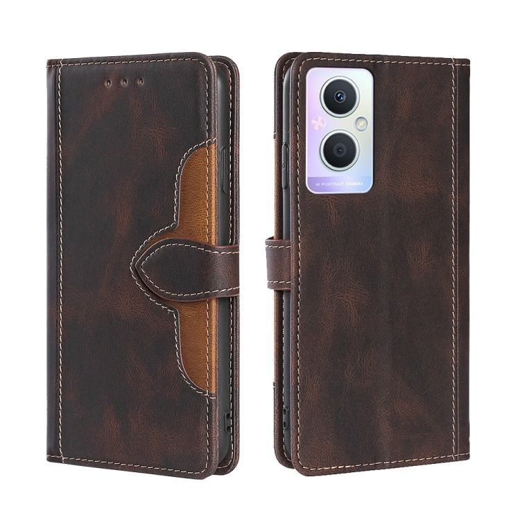 Stitching Skin Feel Magnetic Buckle Horizontal Flip PU Leather Case, For vivo iQOO 9, For vivo iQOO Neo6 5G, For vivo iQOO U5 5G, For OPPO A36/A76 Global, For OPPO A57 5G 2022/Realme Q5i, For OPPO A96 5G