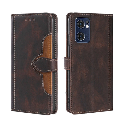 Stitching Skin Feel Magnetic Buckle Horizontal Flip PU Leather Case, For OPPO Find X5 Lite, For OPPO Find X5 Pro, For OPPO Reno7 4G/F21 Pro, For OPPO Reno7 5G Global, For OPPO Realme 9 Pro, For OPPO Realme 9 Pro+