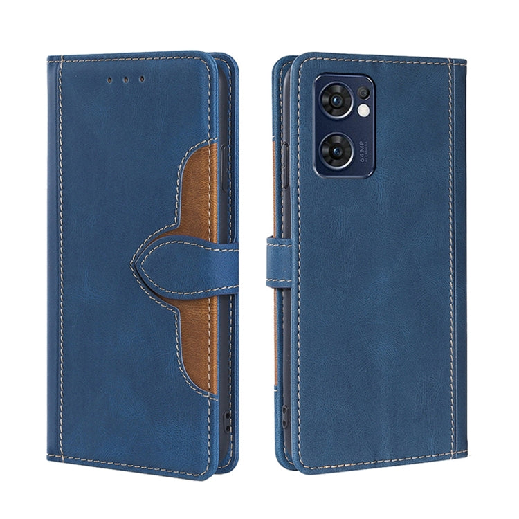 Stitching Skin Feel Magnetic Buckle Horizontal Flip PU Leather Case, For OPPO Find X5 Lite, For OPPO Find X5 Pro, For OPPO Reno7 4G/F21 Pro, For OPPO Reno7 5G Global, For OPPO Realme 9 Pro, For OPPO Realme 9 Pro+