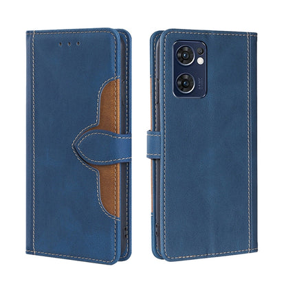 Stitching Skin Feel Magnetic Buckle Horizontal Flip PU Leather Case, For OPPO Find X5 Lite, For OPPO Find X5 Pro, For OPPO Reno7 4G/F21 Pro, For OPPO Reno7 5G Global, For OPPO Realme 9 Pro, For OPPO Realme 9 Pro+