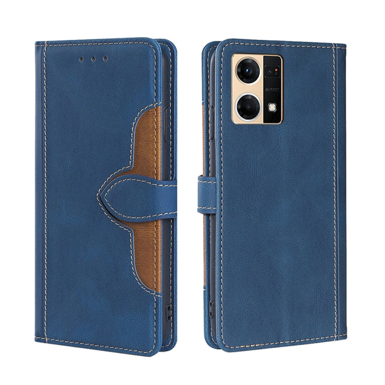 Stitching Skin Feel Magnetic Buckle Horizontal Flip PU Leather Case, For OPPO Find X5 Lite, For OPPO Find X5 Pro, For OPPO Reno7 4G/F21 Pro, For OPPO Reno7 5G Global, For OPPO Realme 9 Pro, For OPPO Realme 9 Pro+