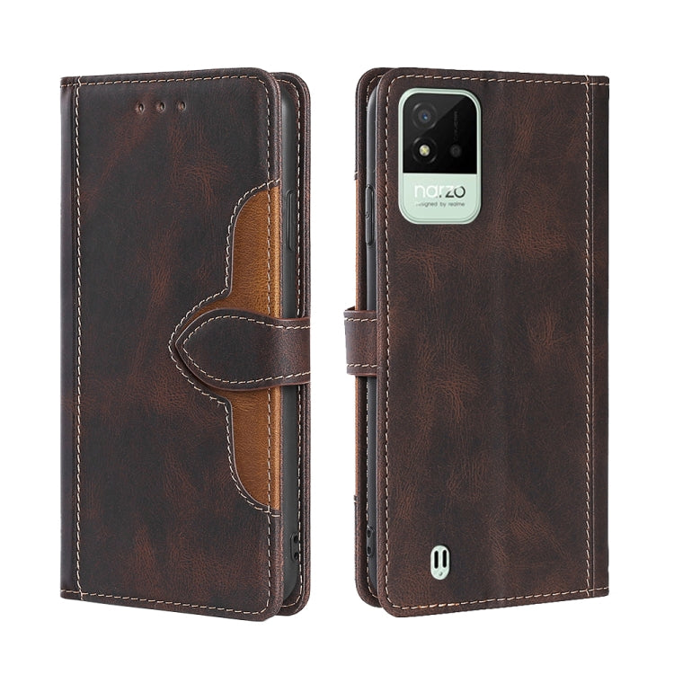 Stitching Skin Feel Magnetic Buckle Horizontal Flip PU Leather Case, For OPPO Realme 9i/A36 4G/A96 4G/K10 4G/A76 4G, For OPPO Realme C35, For OPPO Realme GT Neo3, For OPPO Realme GT2 Pro, For OPPO Realme Narzo 50i, For vivo S12 5G/V23
