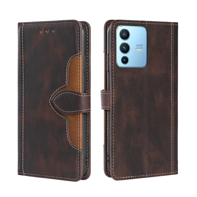 Stitching Skin Feel Magnetic Buckle Horizontal Flip PU Leather Case, For vivo S12 Pro 5G/V23 Pro, For vivo X Note 5G, For vivo X80 Pro, For vivo X80, For vivo Y53S 5G/iQOO Z5x/T1X, For vivo  Y55S 5G