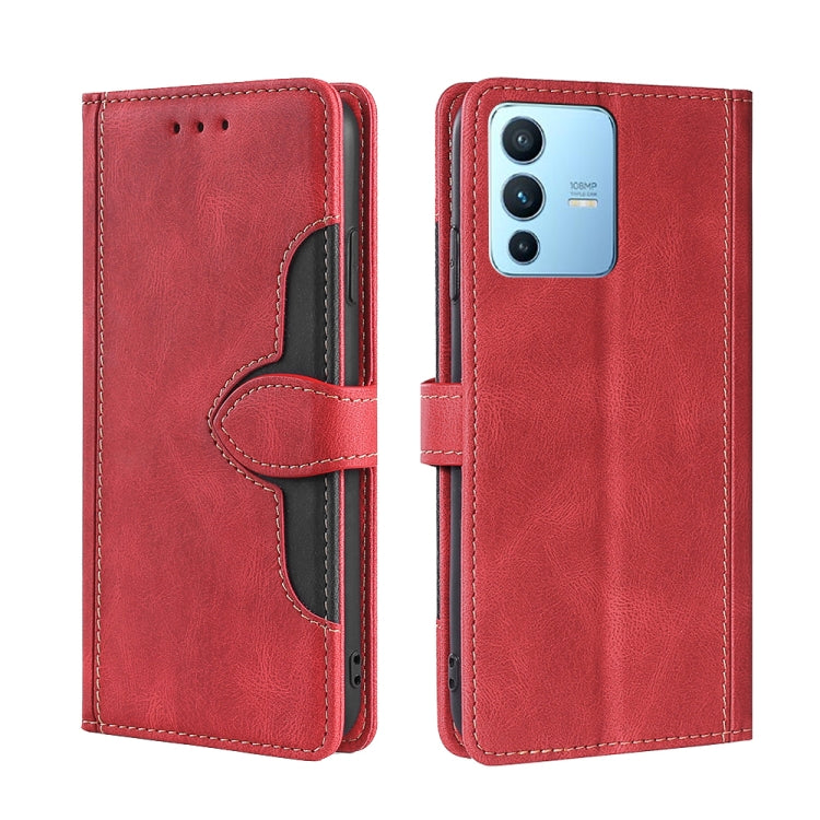 Stitching Skin Feel Magnetic Buckle Horizontal Flip PU Leather Case, For vivo S12 Pro 5G/V23 Pro, For vivo X Note 5G, For vivo X80 Pro, For vivo X80, For vivo Y53S 5G/iQOO Z5x/T1X, For vivo  Y55S 5G