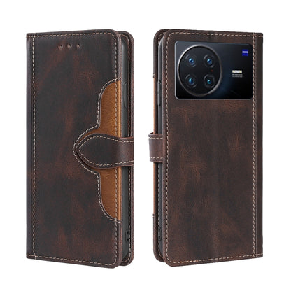 Stitching Skin Feel Magnetic Buckle Horizontal Flip PU Leather Case, For vivo S12 Pro 5G/V23 Pro, For vivo X Note 5G, For vivo X80 Pro, For vivo X80, For vivo Y53S 5G/iQOO Z5x/T1X, For vivo  Y55S 5G