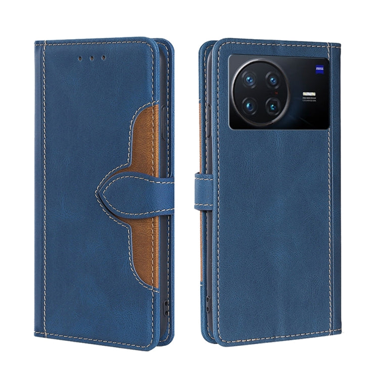 Stitching Skin Feel Magnetic Buckle Horizontal Flip PU Leather Case, For vivo S12 Pro 5G/V23 Pro, For vivo X Note 5G, For vivo X80 Pro, For vivo X80, For vivo Y53S 5G/iQOO Z5x/T1X, For vivo  Y55S 5G