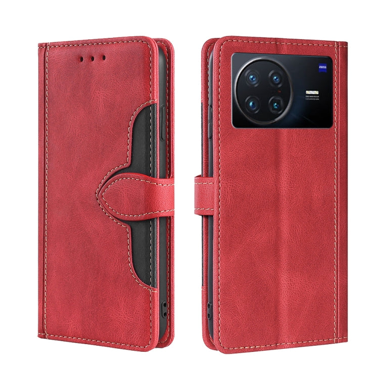 Stitching Skin Feel Magnetic Buckle Horizontal Flip PU Leather Case, For vivo S12 Pro 5G/V23 Pro, For vivo X Note 5G, For vivo X80 Pro, For vivo X80, For vivo Y53S 5G/iQOO Z5x/T1X, For vivo  Y55S 5G