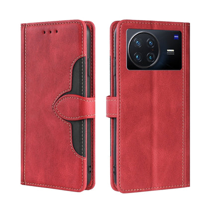Stitching Skin Feel Magnetic Buckle Horizontal Flip PU Leather Case, For vivo S12 Pro 5G/V23 Pro, For vivo X Note 5G, For vivo X80 Pro, For vivo X80, For vivo Y53S 5G/iQOO Z5x/T1X, For vivo  Y55S 5G