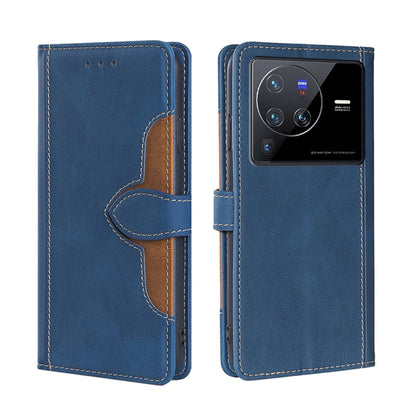 Stitching Skin Feel Magnetic Buckle Horizontal Flip PU Leather Case, For vivo S12 Pro 5G/V23 Pro, For vivo X Note 5G, For vivo X80 Pro, For vivo X80, For vivo Y53S 5G/iQOO Z5x/T1X, For vivo  Y55S 5G
