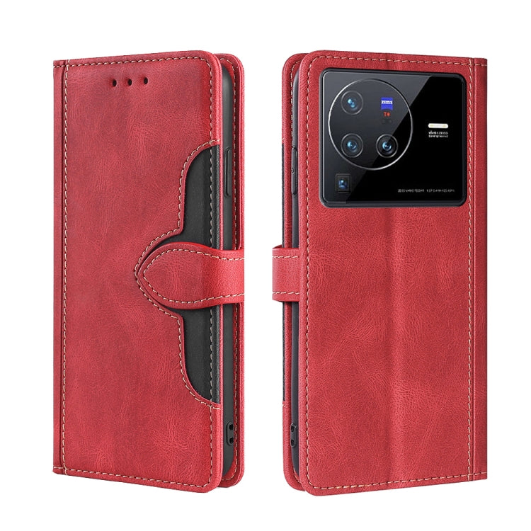 Stitching Skin Feel Magnetic Buckle Horizontal Flip PU Leather Case, For vivo S12 Pro 5G/V23 Pro, For vivo X Note 5G, For vivo X80 Pro, For vivo X80, For vivo Y53S 5G/iQOO Z5x/T1X, For vivo  Y55S 5G