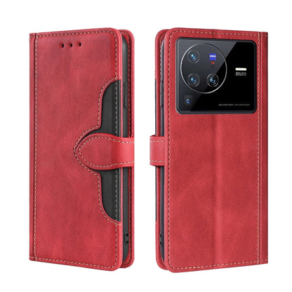 Stitching Skin Feel Magnetic Buckle Horizontal Flip PU Leather Case, For vivo S12 Pro 5G/V23 Pro, For vivo X Note 5G, For vivo X80 Pro, For vivo X80, For vivo Y53S 5G/iQOO Z5x/T1X, For vivo  Y55S 5G