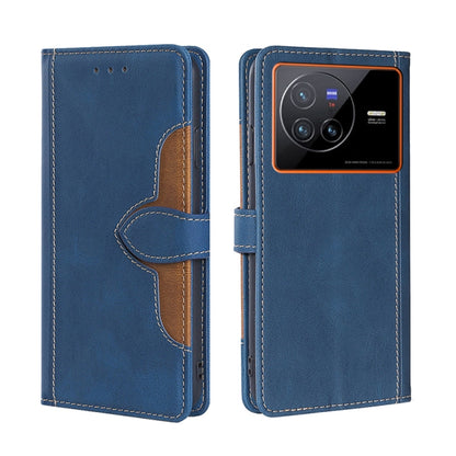 Stitching Skin Feel Magnetic Buckle Horizontal Flip PU Leather Case, For vivo S12 Pro 5G/V23 Pro, For vivo X Note 5G, For vivo X80 Pro, For vivo X80, For vivo Y53S 5G/iQOO Z5x/T1X, For vivo  Y55S 5G