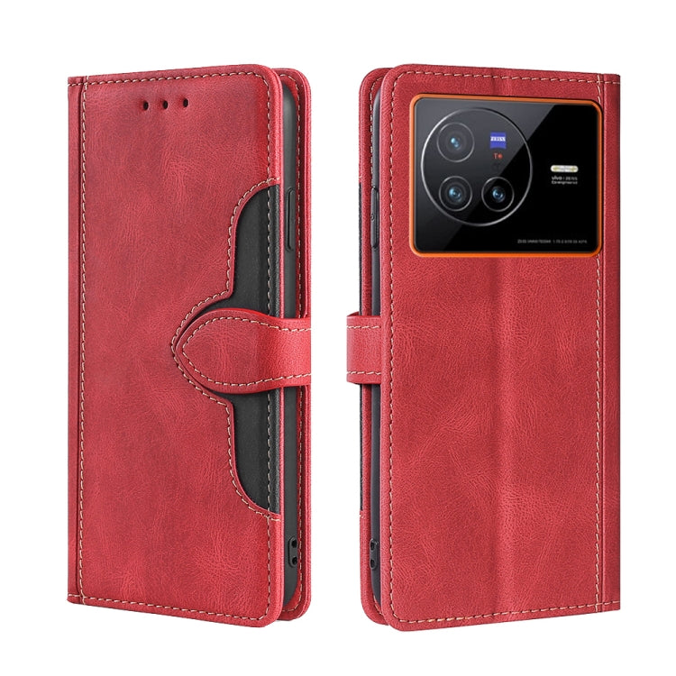 Stitching Skin Feel Magnetic Buckle Horizontal Flip PU Leather Case, For vivo S12 Pro 5G/V23 Pro, For vivo X Note 5G, For vivo X80 Pro, For vivo X80, For vivo Y53S 5G/iQOO Z5x/T1X, For vivo  Y55S 5G