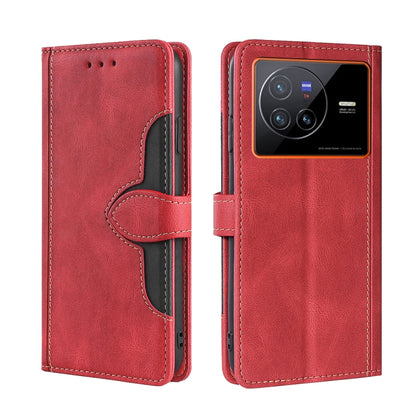 Stitching Skin Feel Magnetic Buckle Horizontal Flip PU Leather Case, For vivo S12 Pro 5G/V23 Pro, For vivo X Note 5G, For vivo X80 Pro, For vivo X80, For vivo Y53S 5G/iQOO Z5x/T1X, For vivo  Y55S 5G