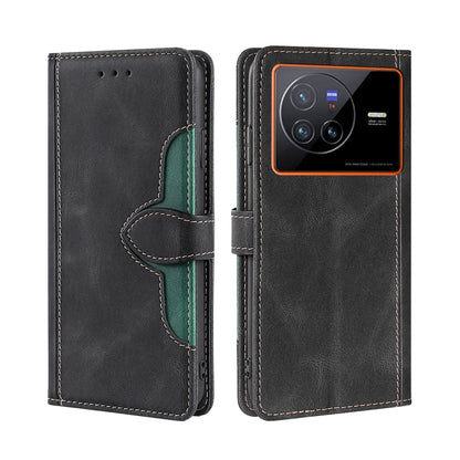 Stitching Skin Feel Magnetic Buckle Horizontal Flip PU Leather Case, For vivo S12 Pro 5G/V23 Pro, For vivo X Note 5G, For vivo X80 Pro, For vivo X80, For vivo Y53S 5G/iQOO Z5x/T1X, For vivo  Y55S 5G