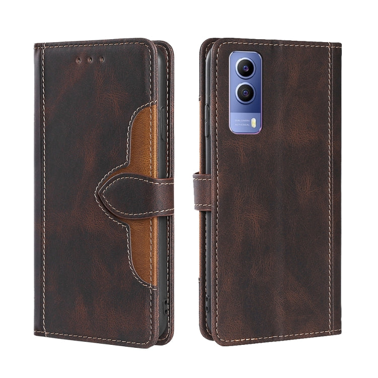 Stitching Skin Feel Magnetic Buckle Horizontal Flip PU Leather Case, For vivo S12 Pro 5G/V23 Pro, For vivo X Note 5G, For vivo X80 Pro, For vivo X80, For vivo Y53S 5G/iQOO Z5x/T1X, For vivo  Y55S 5G