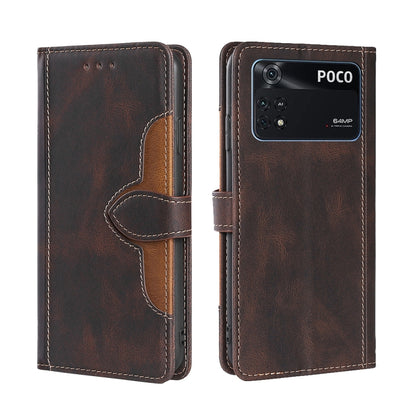 Stitching Skin Feel Magnetic Buckle Horizontal Flip PU Leather Case, For Samsung Galaxy A23 5G, For Samsung Galaxy M33 5G, For Samsung Galaxy M53 5G, For Xiaomi Poco M4 Pro, For Xiaomi Poco X4 Pro 5G, For Xiaomi Redmi K50/Redmi K50 Pro