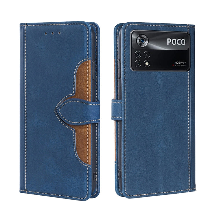 Stitching Skin Feel Magnetic Buckle Horizontal Flip PU Leather Case, For Samsung Galaxy A23 5G, For Samsung Galaxy M33 5G, For Samsung Galaxy M53 5G, For Xiaomi Poco M4 Pro, For Xiaomi Poco X4 Pro 5G, For Xiaomi Redmi K50/Redmi K50 Pro