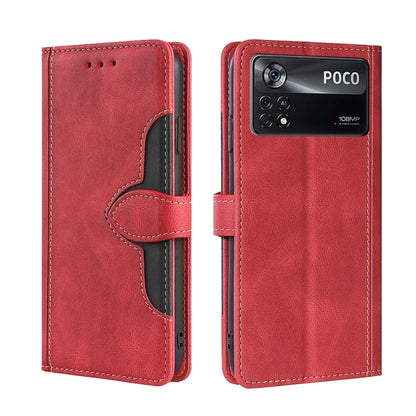 Stitching Skin Feel Magnetic Buckle Horizontal Flip PU Leather Case, For Samsung Galaxy A23 5G, For Samsung Galaxy M33 5G, For Samsung Galaxy M53 5G, For Xiaomi Poco M4 Pro, For Xiaomi Poco X4 Pro 5G, For Xiaomi Redmi K50/Redmi K50 Pro