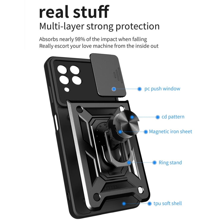 Sliding Camera Cover Design TPU + PC Phone Case, For OnePlus Nord N20 5G, For Samsung Galaxy M53 5G