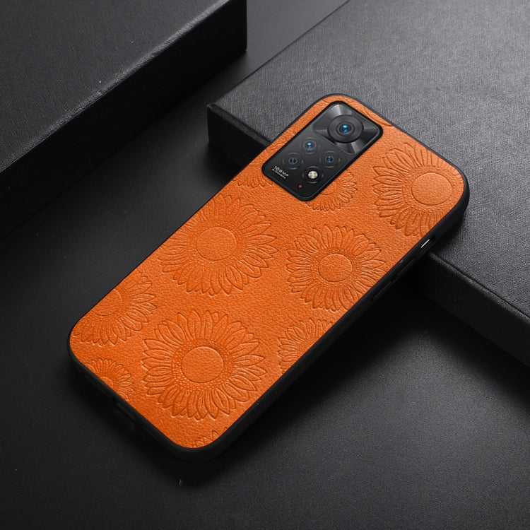 Sunflower Pattern PU Shockproof Phone Case, For Xiaomi 12 Pro, For Xiaomi 12 / 12X, For Xiaomi Redmi Note 11 Pro, For Xiaomi Redmi Note 11 / Note 11S 4G